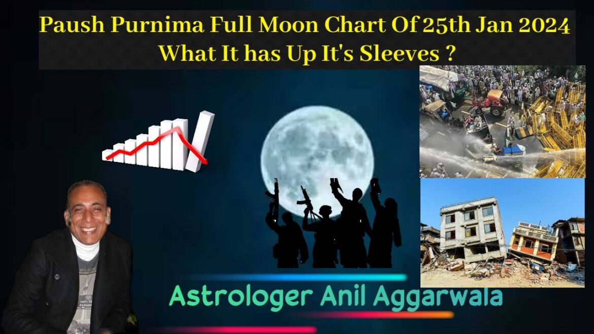 Paush Purnima Full Moon Chart Of 25th Jan 2024 What It has Up It's