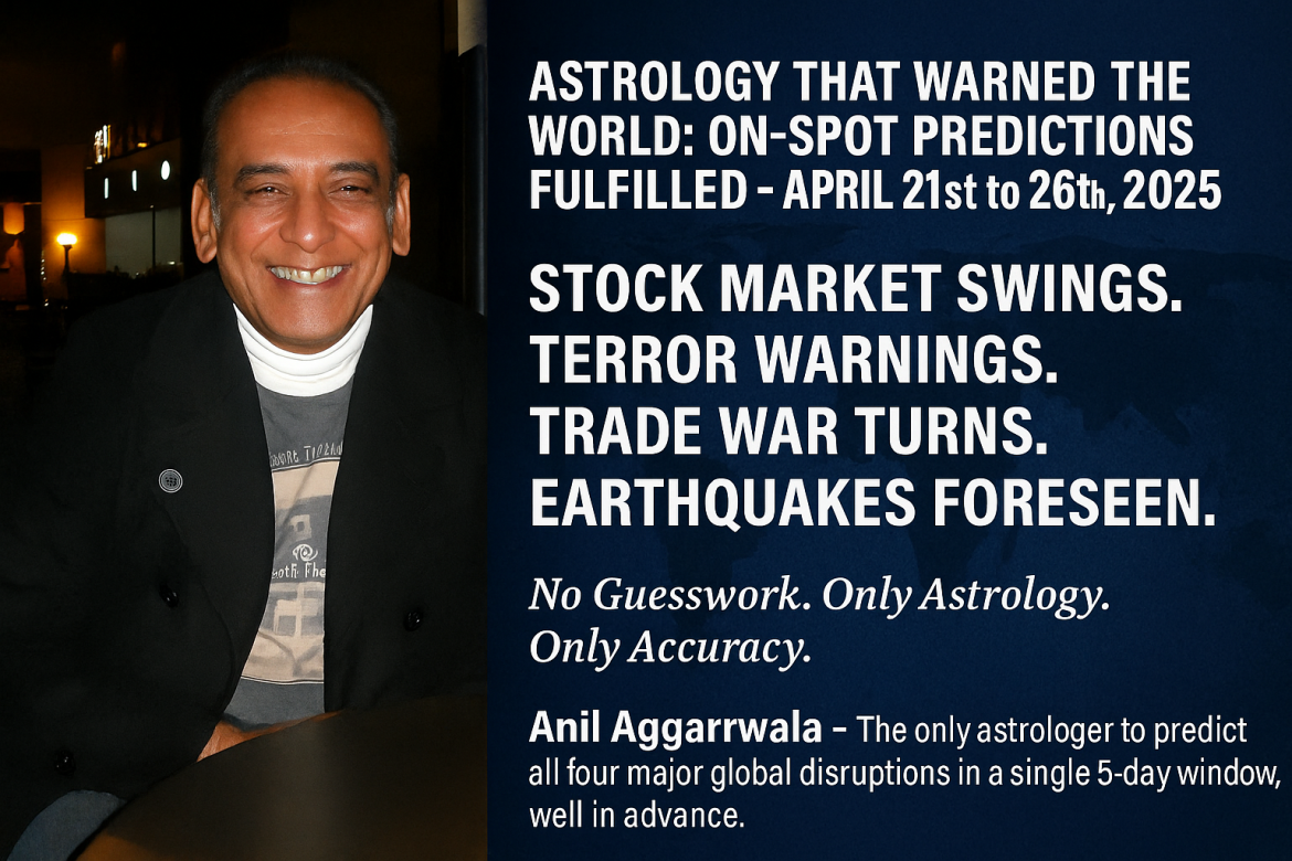 Astrologer Anil aggarwala Predictions