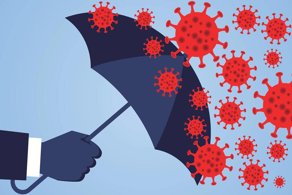 a close up of an umbrella: Coronavirus in India (Representative image)